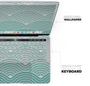 Beach Hotel Wallpaper Waves - Skin Decal Wrap Kit Compatible with the Apple MacBook Pro, Pro with Touch Bar or Air (11", 12", 13", 15" & 16" - All Versions Available)