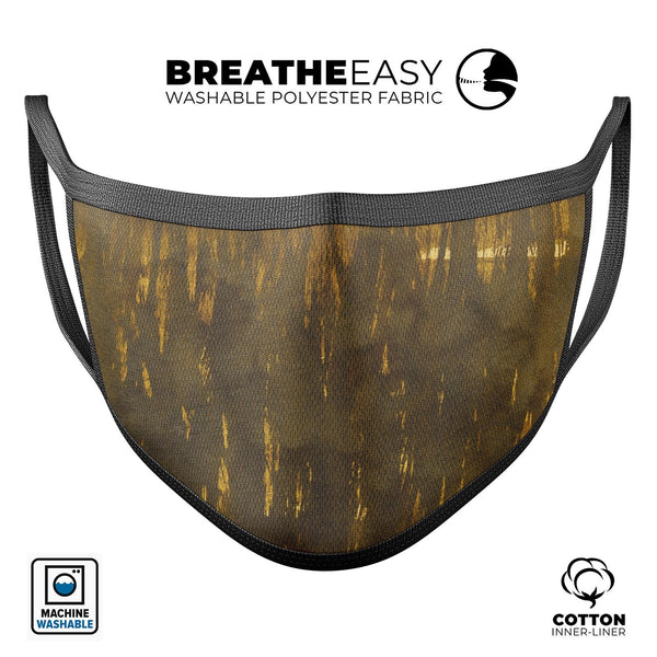 Beyond the Darkness a golden field - Made in USA Mouth Cover Unisex Anti-Dust Cotton Blend Reusable & Washable Face Mask with Adjustable Sizing for Adult or Child