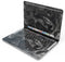 Black & Silver Marble Swirl V6 - Skin Decal Wrap Kit Compatible with the Apple MacBook Pro, Pro with Touch Bar or Air (11", 12", 13", 15" & 16" - All Versions Available)
