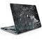 Black & Silver Marble Swirl V8 - Skin Decal Wrap Kit Compatible with the Apple MacBook Pro, Pro with Touch Bar or Air (11", 12", 13", 15" & 16" - All Versions Available)