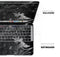 Black & Silver Marble Swirl V8 - Skin Decal Wrap Kit Compatible with the Apple MacBook Pro, Pro with Touch Bar or Air (11", 12", 13", 15" & 16" - All Versions Available)