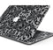 Black and White Lace Pattern V108 - Skin Decal Wrap Kit Compatible with the Apple MacBook Pro, Pro with Touch Bar or Air (11", 12", 13", 15" & 16" - All Versions Available)