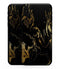 Black & Gold Marble Swirl V1 - iPhone XS MAX, XS/X, 8/8+, 7/7+, 5/5S/SE Skin-Kit (All iPhones Avaiable)