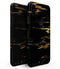 Black & Gold Marble Swirl V2 - iPhone XS MAX, XS/X, 8/8+, 7/7+, 5/5S/SE Skin-Kit (All iPhones Avaiable)