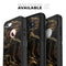 Black & Gold Marble Swirl V3 - Skin Kit for the iPhone OtterBox Cases