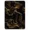 Black & Gold Marble Swirl V3 - Full Body Skin Decal for the Apple iPad Pro 12.9", 11", 10.5", 9.7", Air or Mini (All Models Available)