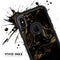 Black & Gold Marble Swirl V4 - Skin Kit for the iPhone OtterBox Cases