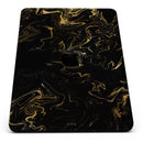 Black & Gold Marble Swirl V6 - Full Body Skin Decal for the Apple iPad Pro 12.9", 11", 10.5", 9.7", Air or Mini (All Models Available)