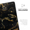 Black & Gold Marble Swirl V8 - Full Body Skin Decal for the Apple iPad Pro 12.9", 11", 10.5", 9.7", Air or Mini (All Models Available)