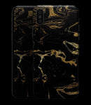 Black & Gold Marble Swirl V8 - iPhone XS MAX, XS/X, 8/8+, 7/7+, 5/5S/SE Skin-Kit (All iPhones Avaiable)