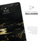 Black & Gold Marble Swirl V9 - Full Body Skin Decal for the Apple iPad Pro 12.9", 11", 10.5", 9.7", Air or Mini (All Models Available)