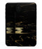 Black & Gold Marble Swirl V9 - iPhone XS MAX, XS/X, 8/8+, 7/7+, 5/5S/SE Skin-Kit (All iPhones Avaiable)