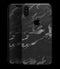 Black & Silver Marble Swirl V3 - iPhone XS MAX, XS/X, 8/8+, 7/7+, 5/5S/SE Skin-Kit (All iPhones Avaiable)
