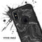 Black & Silver Marble Swirl V4 - Skin Kit for the iPhone OtterBox Cases
