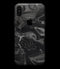 Black & Silver Marble Swirl V6 - iPhone XS MAX, XS/X, 8/8+, 7/7+, 5/5S/SE Skin-Kit (All iPhones Avaiable)