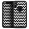 Black & White Chevron Pattern V2 - Skin Kit for the iPhone OtterBox Cases