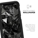 Black 3D Diamond Surface - Skin Kit for the iPhone OtterBox Cases