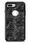 Black Basic Watercolor Chevron Pattern - iPhone 7 or 7 Plus Commuter Case Skin Kit