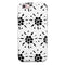 Black Floral Pedals with Clear Cacking iPhone 6/6s or 6/6s Plus 2-Piece Hybrid INK-Fuzed Case