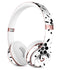 Black Floral Pedals with Clear Cacking Full-Body Skin Kit for the Beats by Dre Solo 3 Wireless Headphones