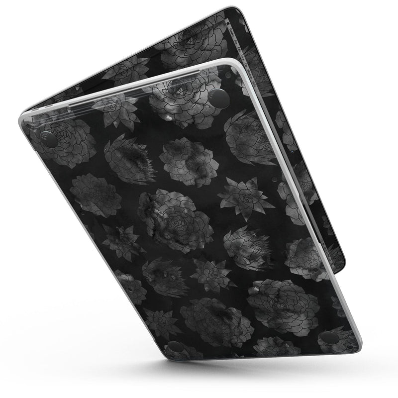 MacBook Pro with Touch Bar Skin Kit - Black_Floral_Succulents-MacBook_13_Touch_V6.jpg?