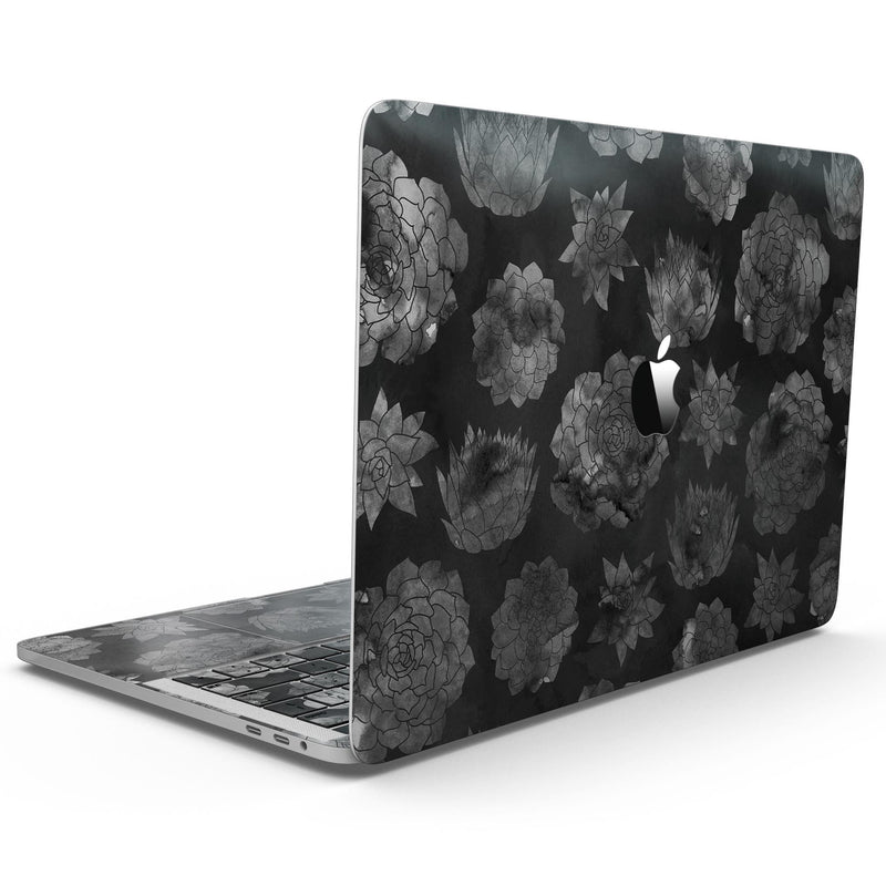 MacBook Pro with Touch Bar Skin Kit - Black_Floral_Succulents-MacBook_13_Touch_V9.jpg?