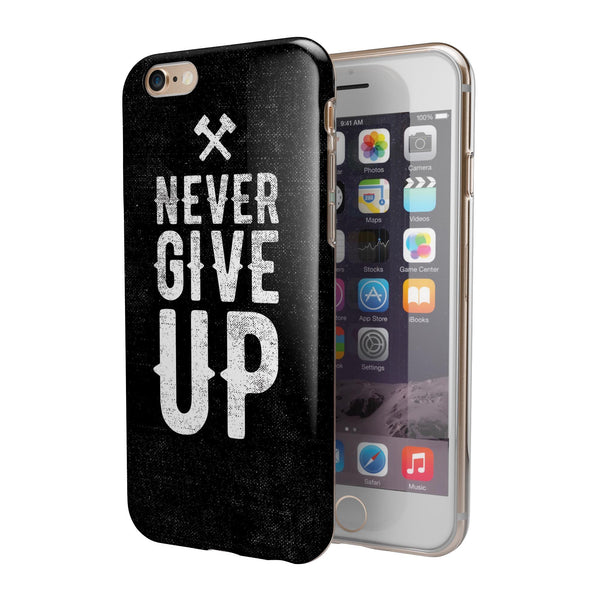 Black_Hammered_Never_Give_Up_-_iPhone_6s_-_Gold_-_Clear_Rubber_-_Hybrid_Case_-_Shopify_-_V3.jpg?