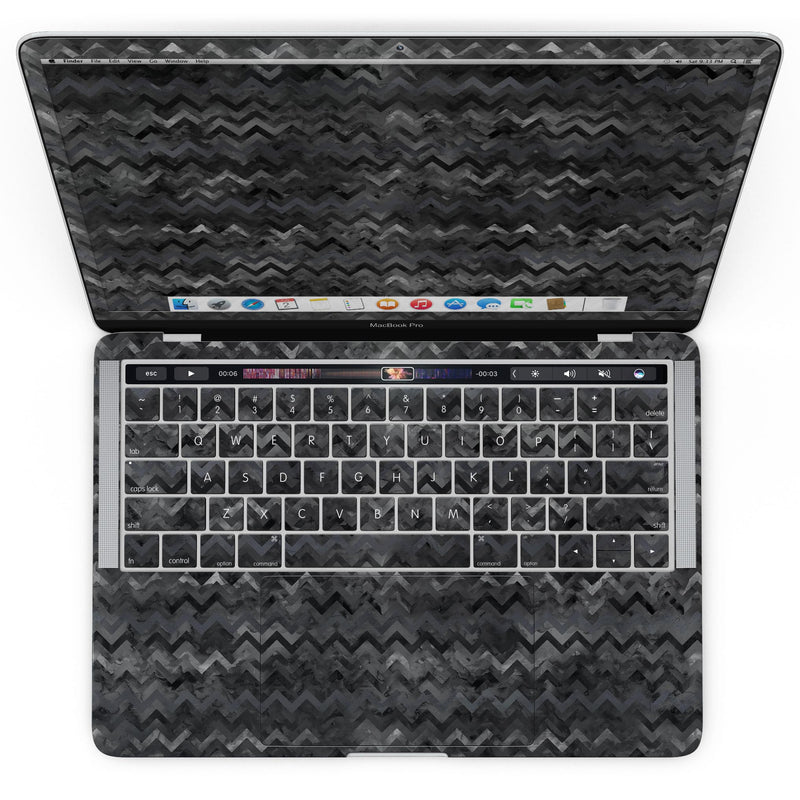 MacBook Pro with Touch Bar Skin Kit - Black_Multi_Watercolor_Chevron-MacBook_13_Touch_V4.jpg?