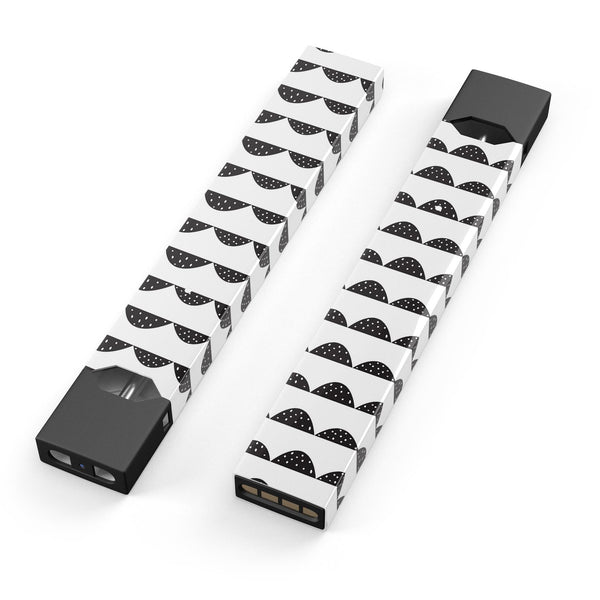 Black Rolling Hills with Tiny Polka Dots - Premium Decal Protective Skin-Wrap Sticker compatible with the Juul Labs vaping device