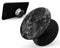 Black Scratched Marble - Skin Kit for PopSockets and other Smartphone Extendable Grips & Stands