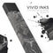 Black & Silver Marble Swirl V6 - Premium Decal Protective Skin-Wrap Sticker compatible with the Juul Labs vaping device