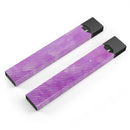 Black Slanted Lines of Purple Clouds - Premium Decal Protective Skin-Wrap Sticker compatible with the Juul Labs vaping device