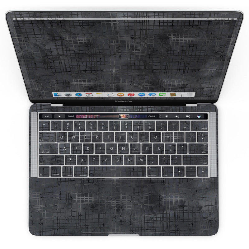 MacBook Pro with Touch Bar Skin Kit - Black_Watercolor_Cross_Hatch-MacBook_13_Touch_V4.jpg?