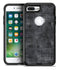 Black Watercolor Cross Hatch - iPhone 7 or 7 Plus Commuter Case Skin Kit