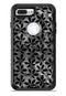 Black Watercolor Holly - iPhone 7 or 7 Plus Commuter Case Skin Kit
