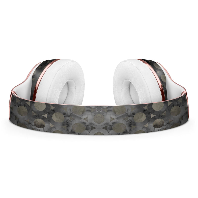 Black Watercolor Ring Pattern Full-Body Skin Kit for the Beats by Dre Solo 3 Wireless Headphones