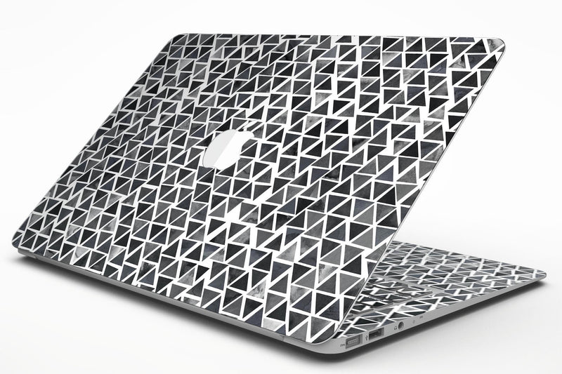 Black Watercolor Triangle Pattern - MacBook Air Skin Kit