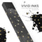 Black Watercolor and Gold Glimmer Polka Dots - Premium Decal Protective Skin-Wrap Sticker compatible with the Juul Labs vaping device