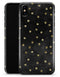 Black Watercolor and Gold Glimmer Polka Dots - iPhone X Clipit Case