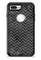 Black Watercolor with White Chevron - iPhone 7 or 7 Plus Commuter Case Skin Kit