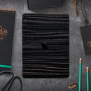 Black Wood Texture - Full Body Skin Decal for the Apple iPad Pro 12.9", 11", 10.5", 9.7", Air or Mini (All Models Available)