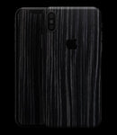 Black Wood Texture - iPhone XS MAX, XS/X, 8/8+, 7/7+, 5/5S/SE Skin-Kit (All iPhones Avaiable)