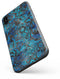 Black and Blue Damask Watercolor Pattern - iPhone X Skin-Kit