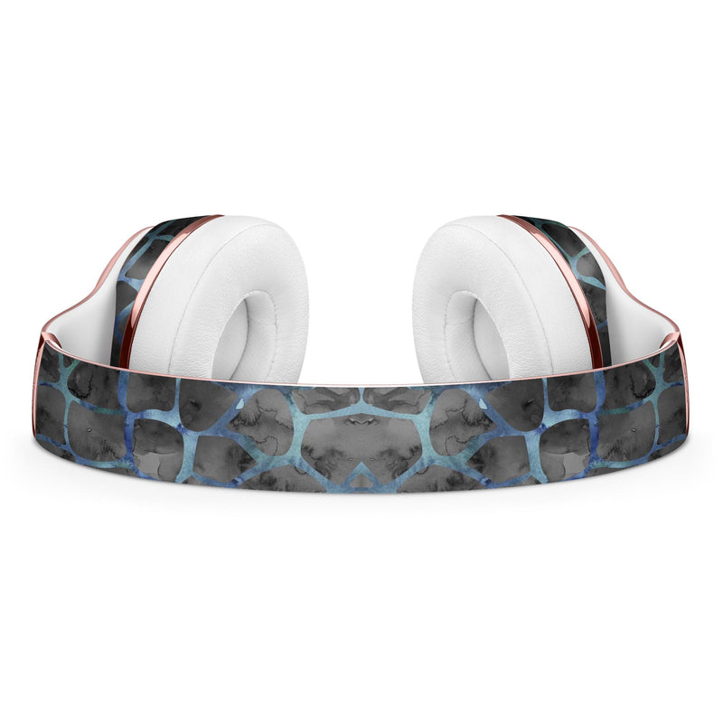 Black and Blue Watercolor Giraffe Pattern Full-Body Skin Kit for the Beats by Dre Solo 3 Wireless Headphones