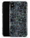 Black and Blue Watercolor Giraffe Pattern - iPhone X Clipit Case