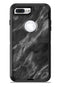 Black and Chalky White Marble - iPhone 7 or 7 Plus Commuter Case Skin Kit