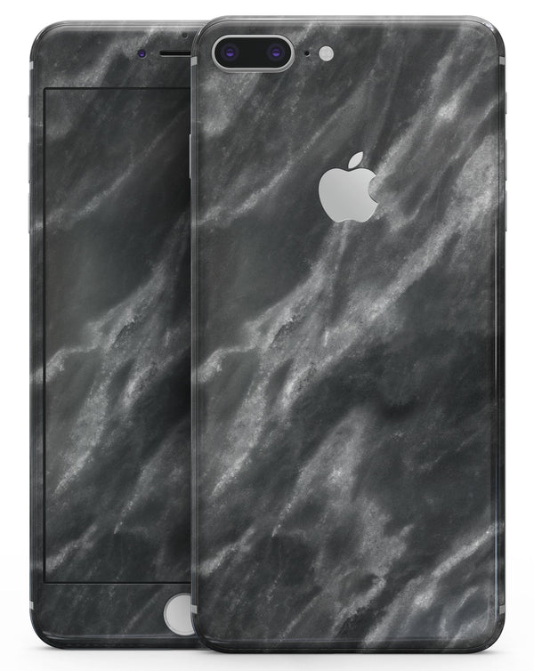 Black and Chalky White Marble - Skin-kit for the iPhone 8 or 8 Plus