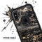 Black and Gold Marble Surface - Skin Kit for the iPhone OtterBox Cases