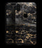 Black and Gold Marble Surface - iPhone XS MAX, XS/X, 8/8+, 7/7+, 5/5S/SE Skin-Kit (All iPhones Avaiable)