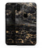 Black and Gold Marble Surface - iPhone XS MAX, XS/X, 8/8+, 7/7+, 5/5S/SE Skin-Kit (All iPhones Avaiable)